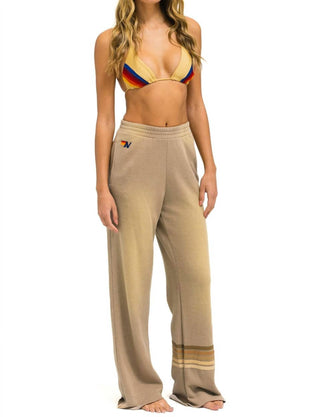 Aviator Nation - Rugby Stitch Wide Leg Pocket Sweatpant