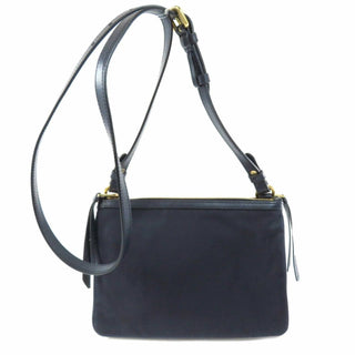 Prada - Women's Tessuto Nylon Zip Calf Leather Crossbody Bag