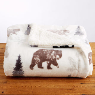 Sherpa Throw Blanket - Hudson Collection