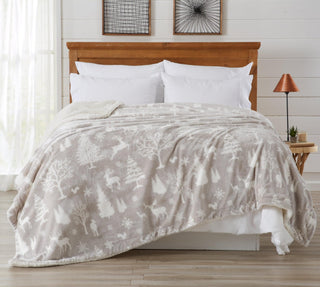 Velvet Plush Sherpa Luxury Bed Blanket - Cielo Collection