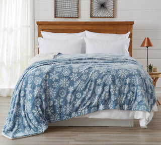 Velvet Plush Sherpa Luxury Bed Blanket - Cielo Collection