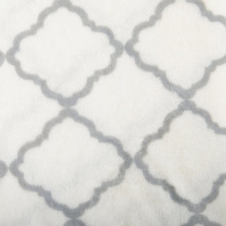 4-Piece Printed Plush Sheet - Velvet Luxe Lattice Collection