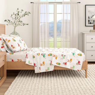 4-Piece Turkish Cotton Christmas Flannel Sheet - Whittaker Collection