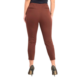 Calça skinny Hollywood feminina Alfani marrom escuro tamanho 14