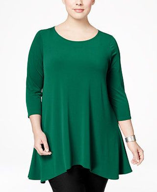 Túnica Alfani Feminina High-Low Verde Tamanho Médio