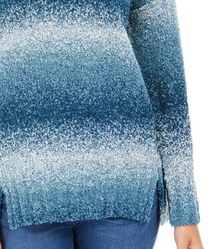 Suéter feminino Ombre Boucle da Style & Co, azul, tamanho pequeno