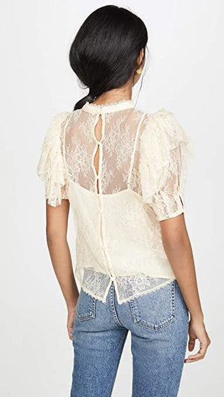 Blusa Secret Admirer Feminina Free People Branca Tamanho Grande