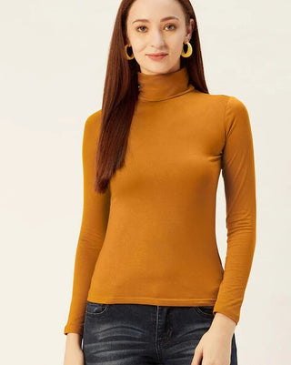 Blusa feminina texturizada de manga comprida e gola alta, tamanho pequeno, amarela, da Free People