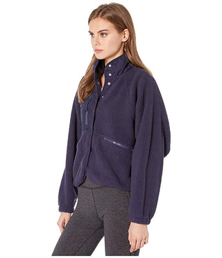 Jaqueta Hit The Slopes Feminina Free People Azul Tamanho Grande