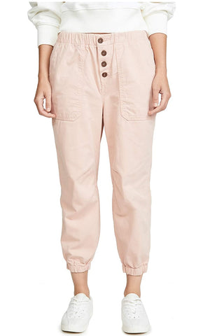 Calça feminina de cintura alta Free People rosa - tamanho P
