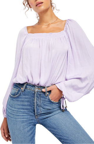 Body feminino Another Round da Free People, roxo, tamanho extragrande