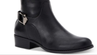 Botas femininas Alfani Kallumm de cano alto, pretas, tamanho 7,5