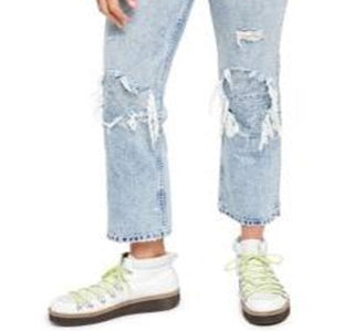 Calça Jeans My Own Lane Feminina da Free People Azul Tamanho 26