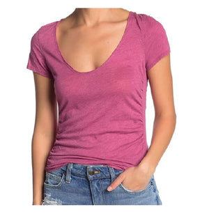 Camiseta Sonnet Feminina Free People Rosa Tamanho Grande