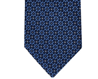 Tommy Hilfiger Masculino Classic Daisy Medallion Neat Tie Azul Tamanho Regular