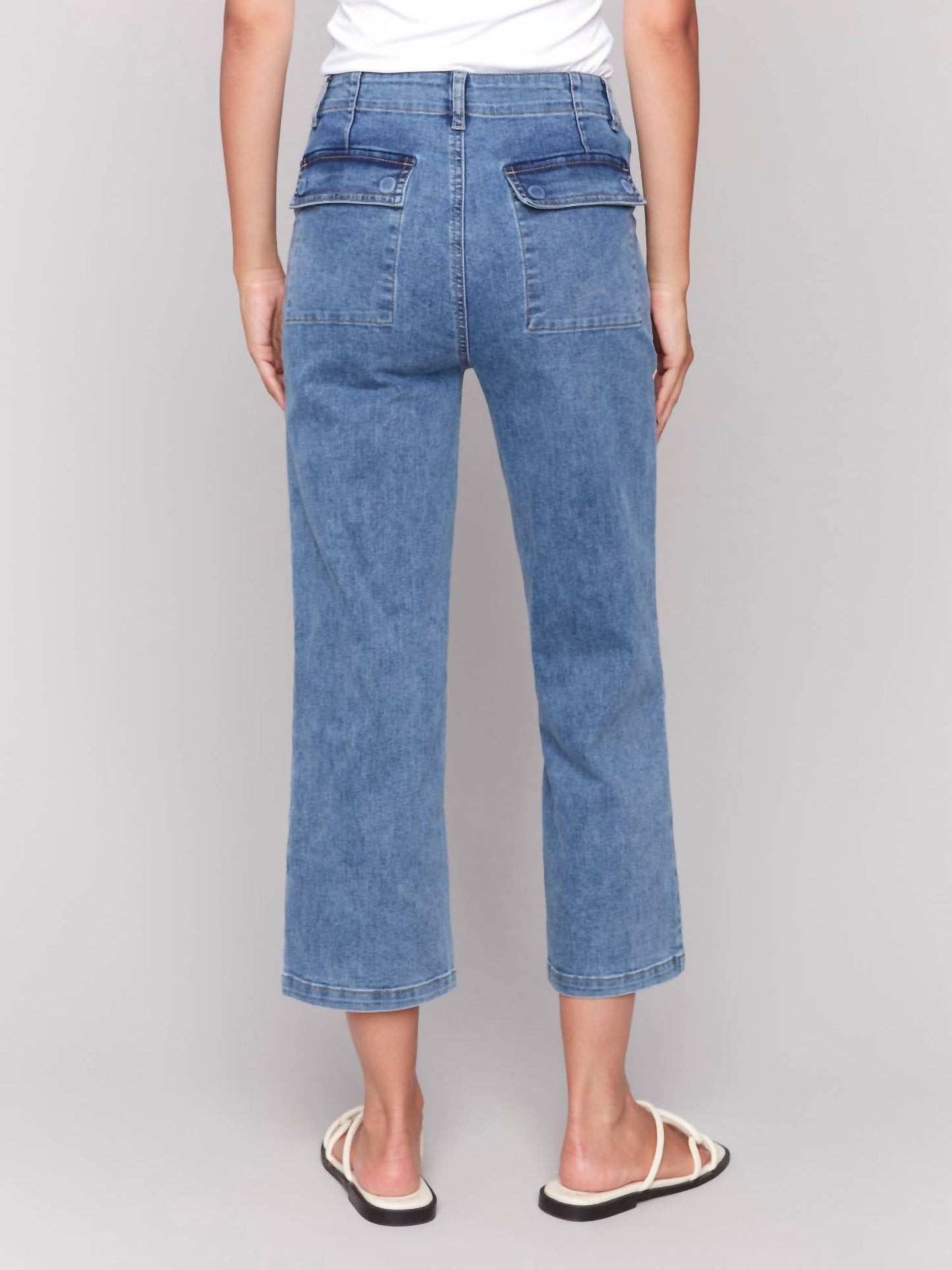 Charlie B - Straight Leg Pork Chop Pocket Pants
