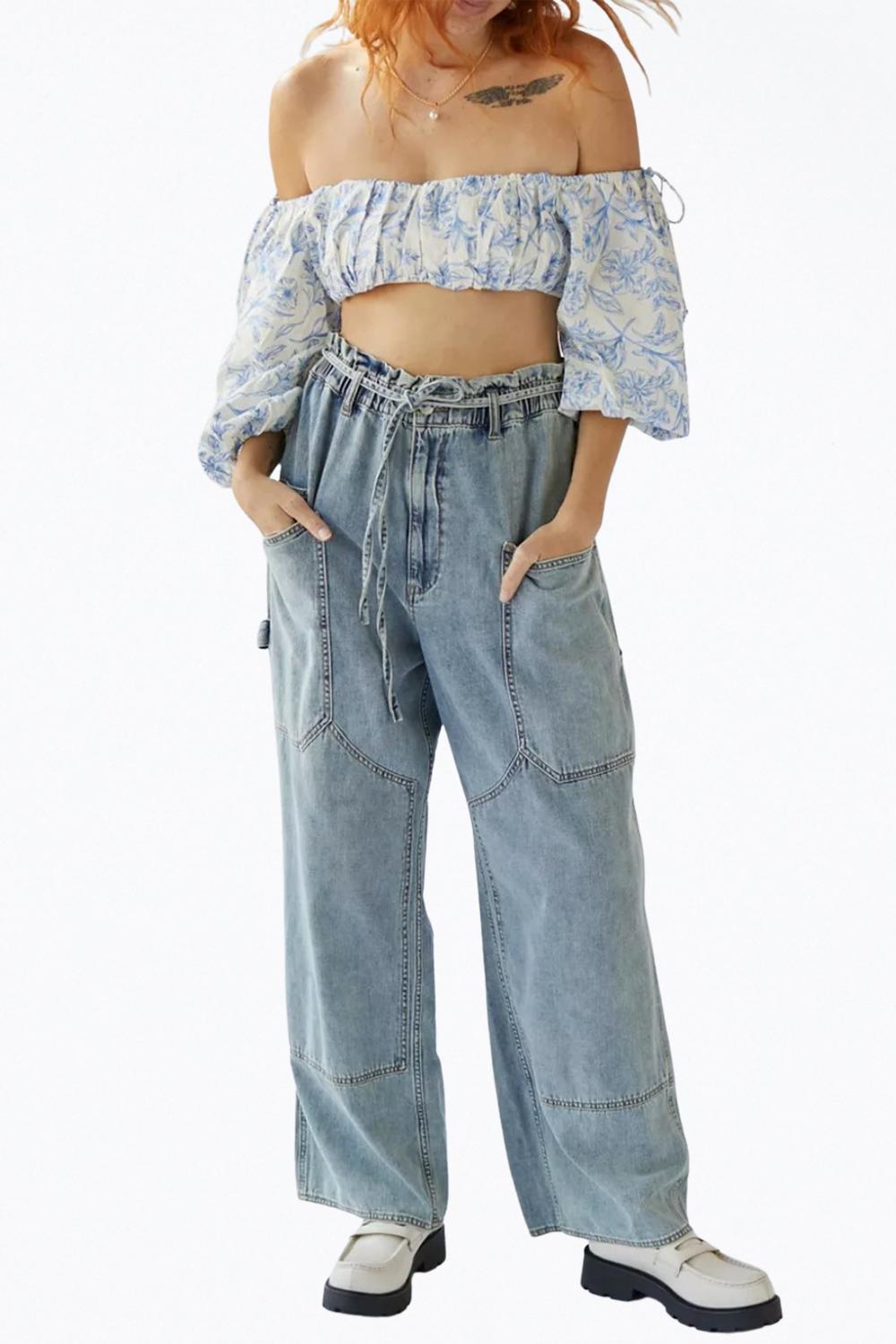 For Love & Lemons - MAISIE CROPPED FLORAL-PRINT TOP
