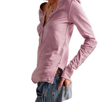 Free People - Nossa Canção Henley Cuff Top