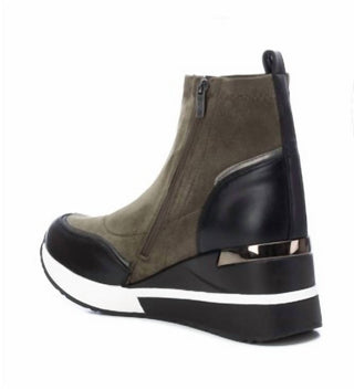 Xti - Botas de camurça femininas com salto plataforma