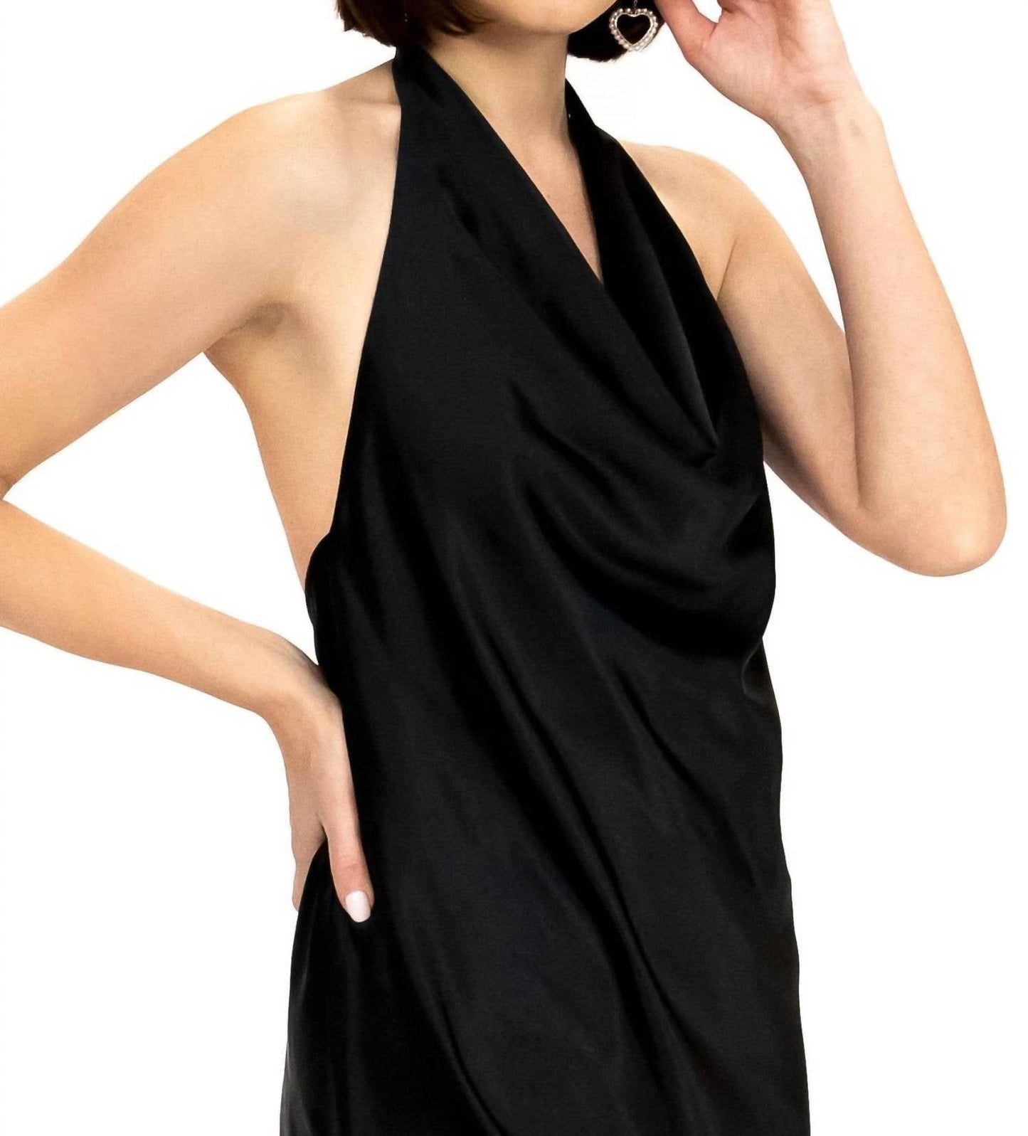 Eva Franco - Cowl Neck Mini Dress