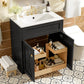 Bathroom Vanity With Sink, Freestanding Storage Cabinet With Handles