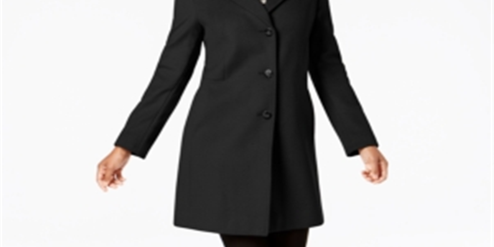 Casaco Calvin Klein Feminino Trespassado Preto Tamanho 2