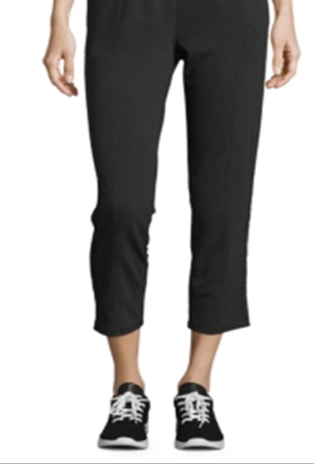 Calça de moletom feminina Champion Jogger com tornozelo, preta, tamanho grande