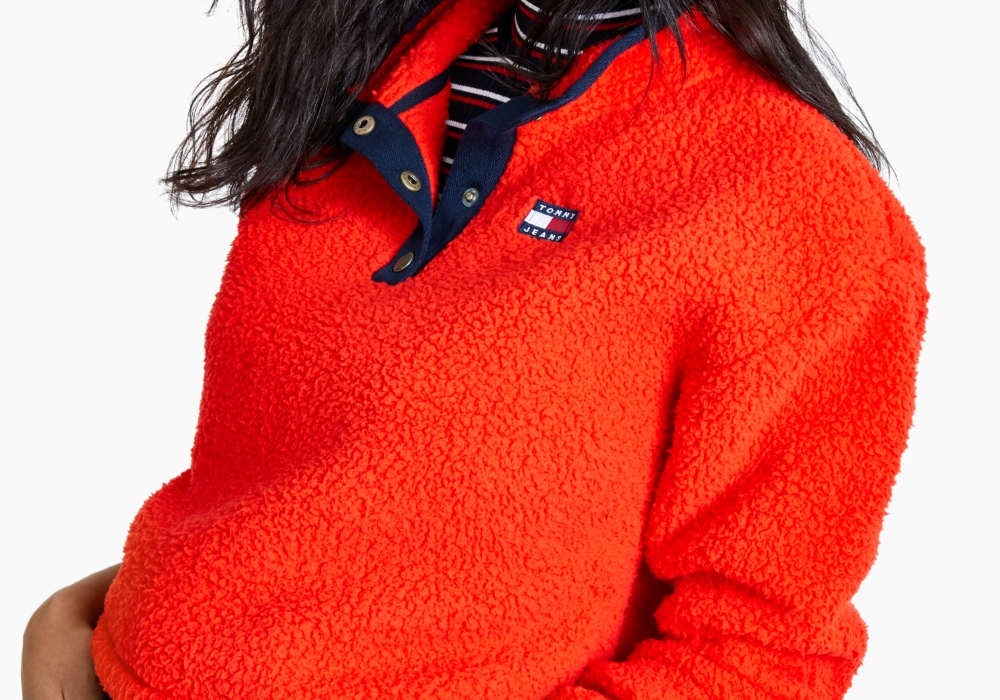 tommy-jeans-men-blue-fleece-mock-neck-top-size-l