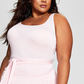 E agora este vestido midi feminino com amarração lateral rosa tamanho 2X