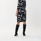 Joseph Ribkoff - Abstract V-Neckline Dress