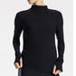 Bandier - Pro Fleece Mock Neck Long Sleeve Top