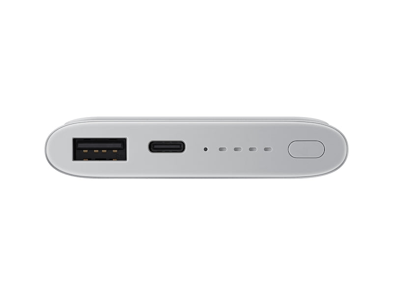 Bateria portátil sem fio Samsung - 10.000 mAh prata 