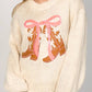 Baevely By Wellmade - Coquette Cowgirl Sweater