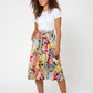Saia Mindy Feminina Leota em Paradise Pop Multi