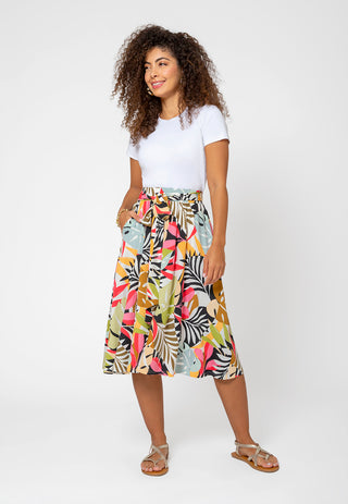 Saia Mindy Feminina Leota em Paradise Pop Multi