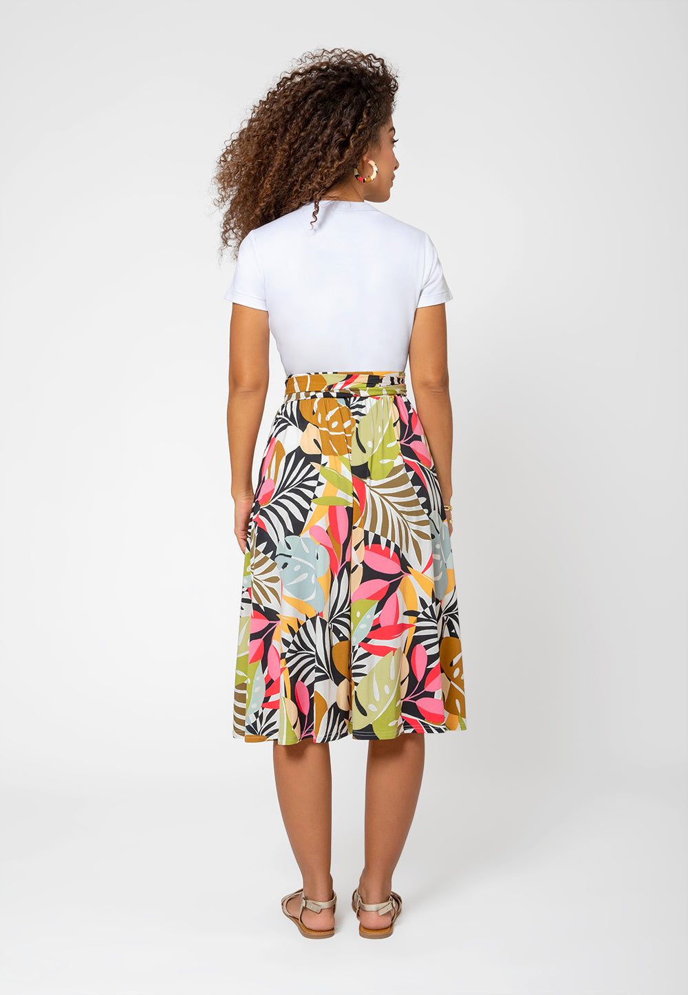 Saia Mindy Feminina Leota em Paradise Pop Multi