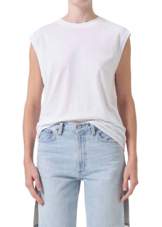 Agolde - Camiseta Raya Muscle