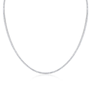 Diana M Jewels - Colar de tênis com diamantes de 3,00 cts