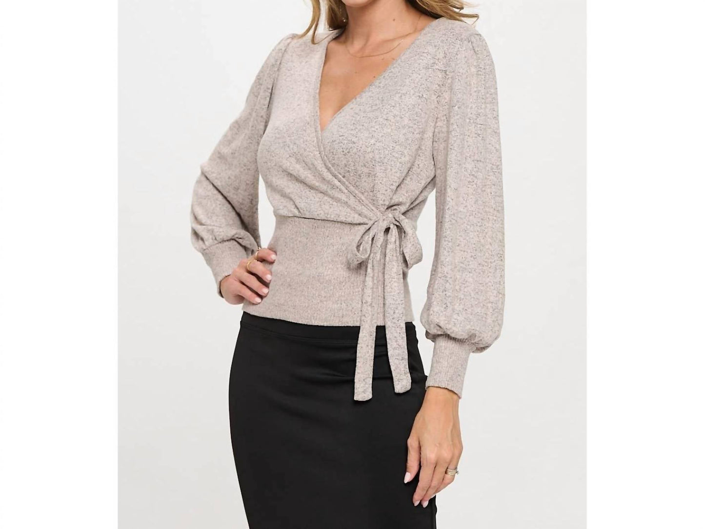Perseption Concept - Side Tie Wrap Top