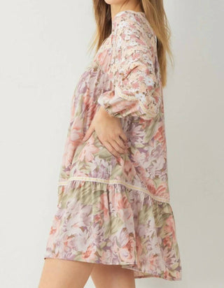 Entro - Floral Drop Waist Dress