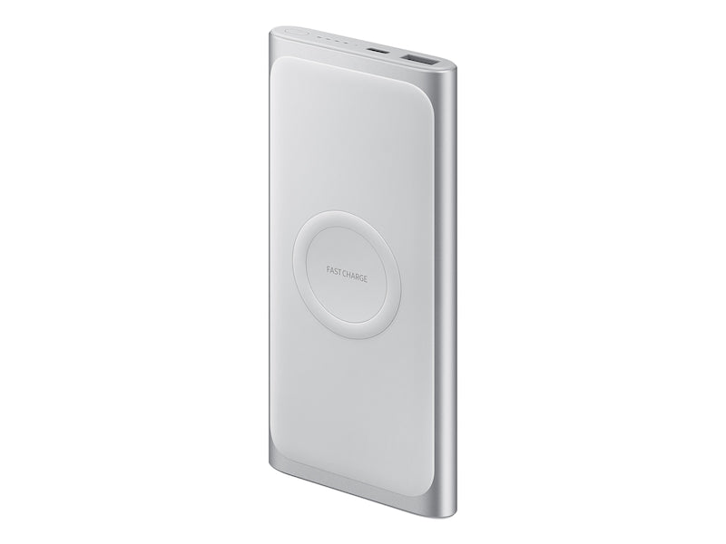 Bateria portátil sem fio Samsung - 10.000 mAh prata 