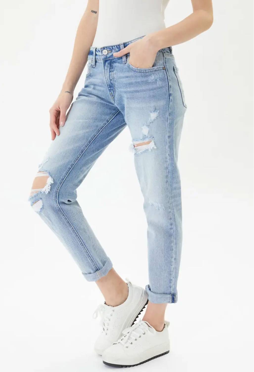 Kestan - Georgia Mid-rise Boyfriend Jeans