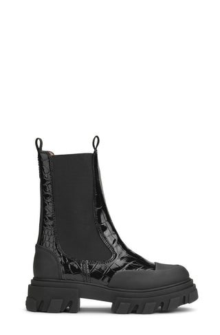 Ganni - Women's Cleated Mid Chelsea Boot