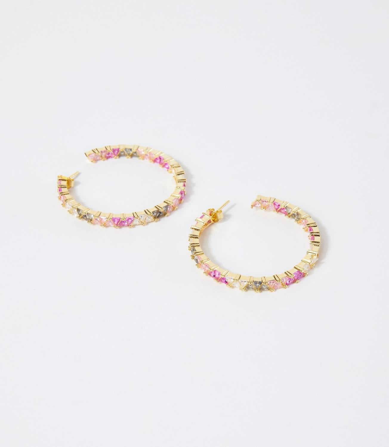 Native Gem - Women's Gemstone Hoop Earrings