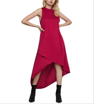 Vestido feminino decote alto BCBGMAXAZRI rosa tamanho médio