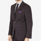 Terno masculino Calvin Klein Slim Fit de lã com jaqueta marrom tamanho 40