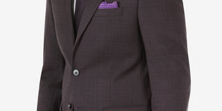 Calvin Klein Men's Slim Fit Wool Suit Separates Jacket Brown Size 40