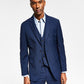 Tommy Hilfiger Blazer Masculino Regular Fit Azul Sharkskin Tamanho 46