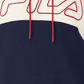 Moletom com capuz feminino Fila Timeless Logo Colorblocked vermelho tamanho 1X