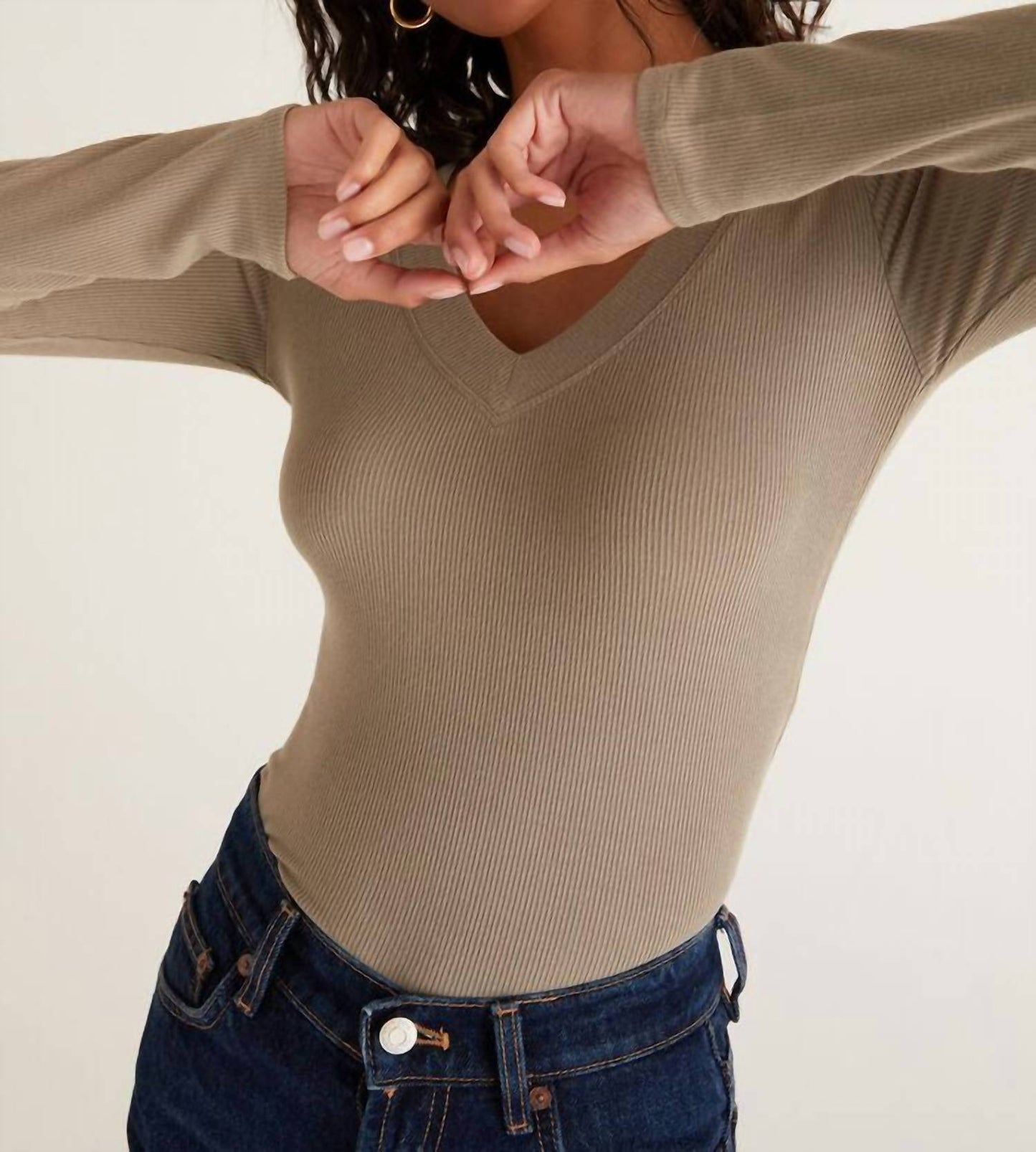Z Supply - IZZY RIB V-NECK TOP